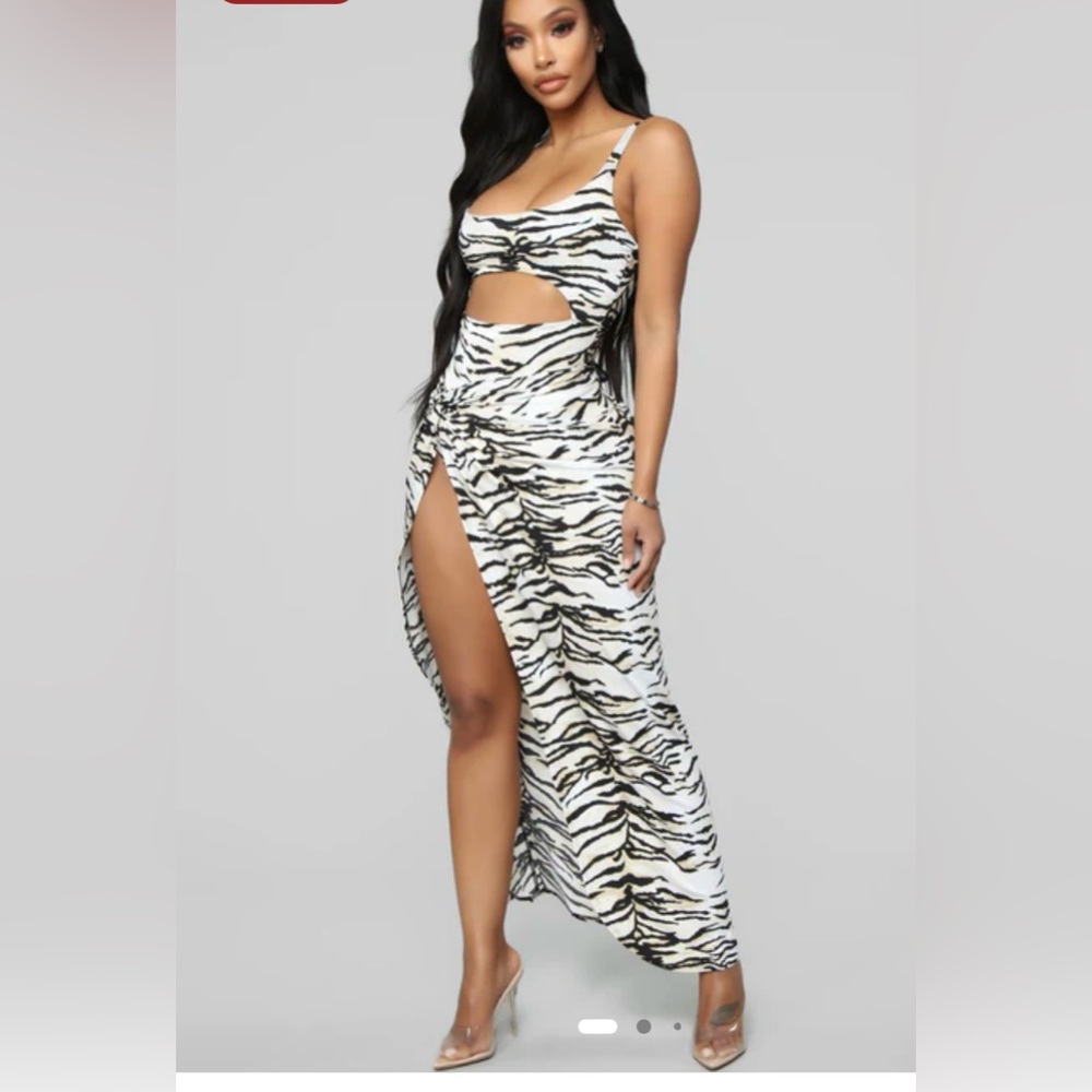 The IRL Skirt Set - black&white zebra XS